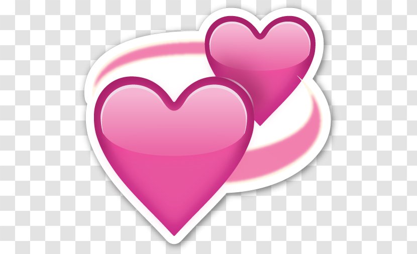 Emoji Sticker Heart - Apple Color Transparent PNG