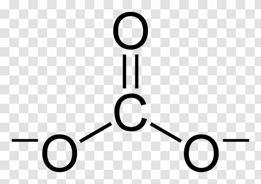 Bicarbonate Polyatomic Ion Carbon Dioxide - Lewis Structure - Chemistry Icon Transparent PNG