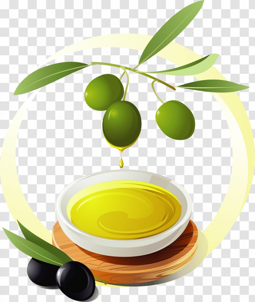 Greek Cuisine Salad Olive Oil - Vector Painted Transparent PNG