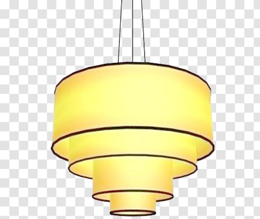 Yellow Ceiling Lamp - Chart Transparent PNG
