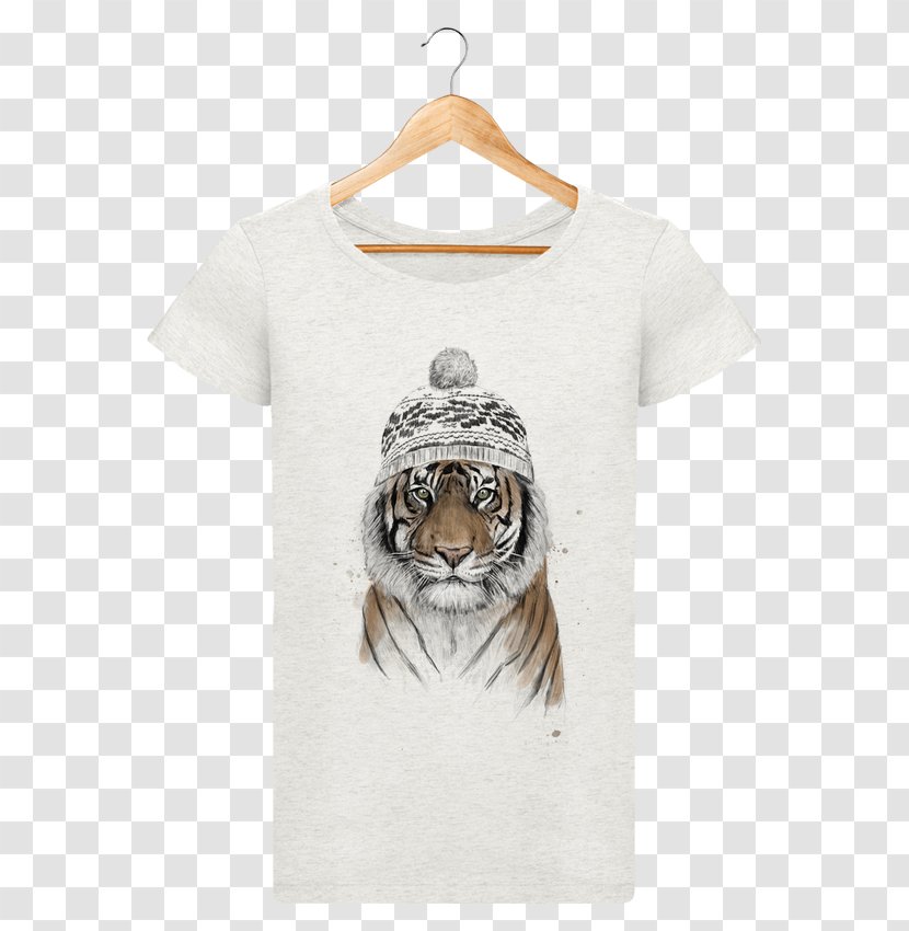 T-shirt Sequin Clothing Bluza Cotton - Blouse - Siberian Tiger Transparent PNG