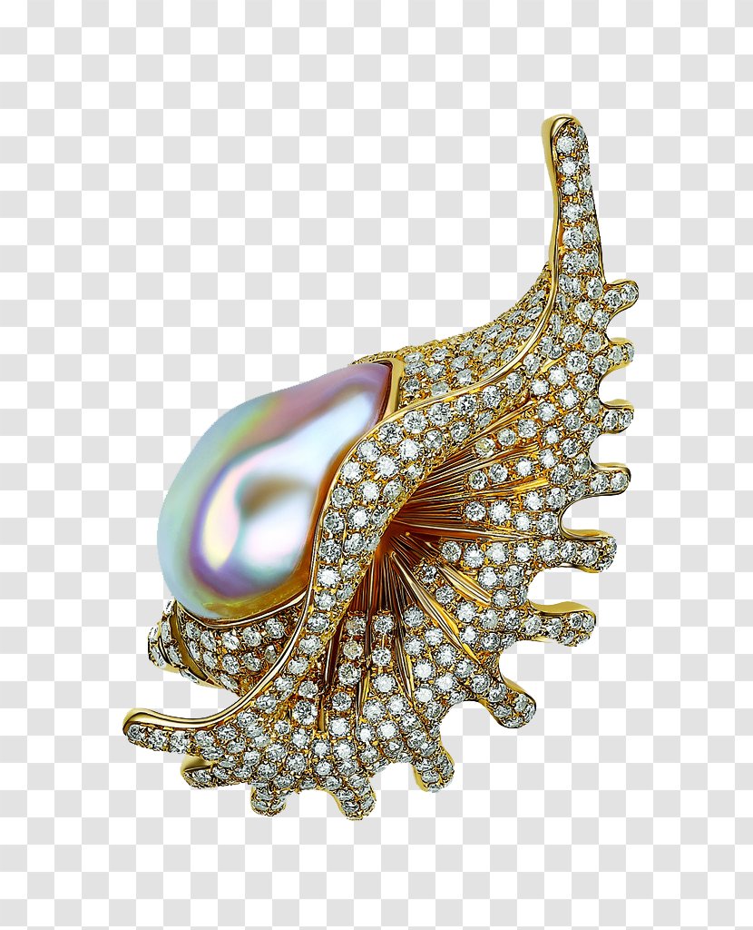 Jewellery Pearl Gemstone Ring Jewelry Design - Brooch Transparent PNG