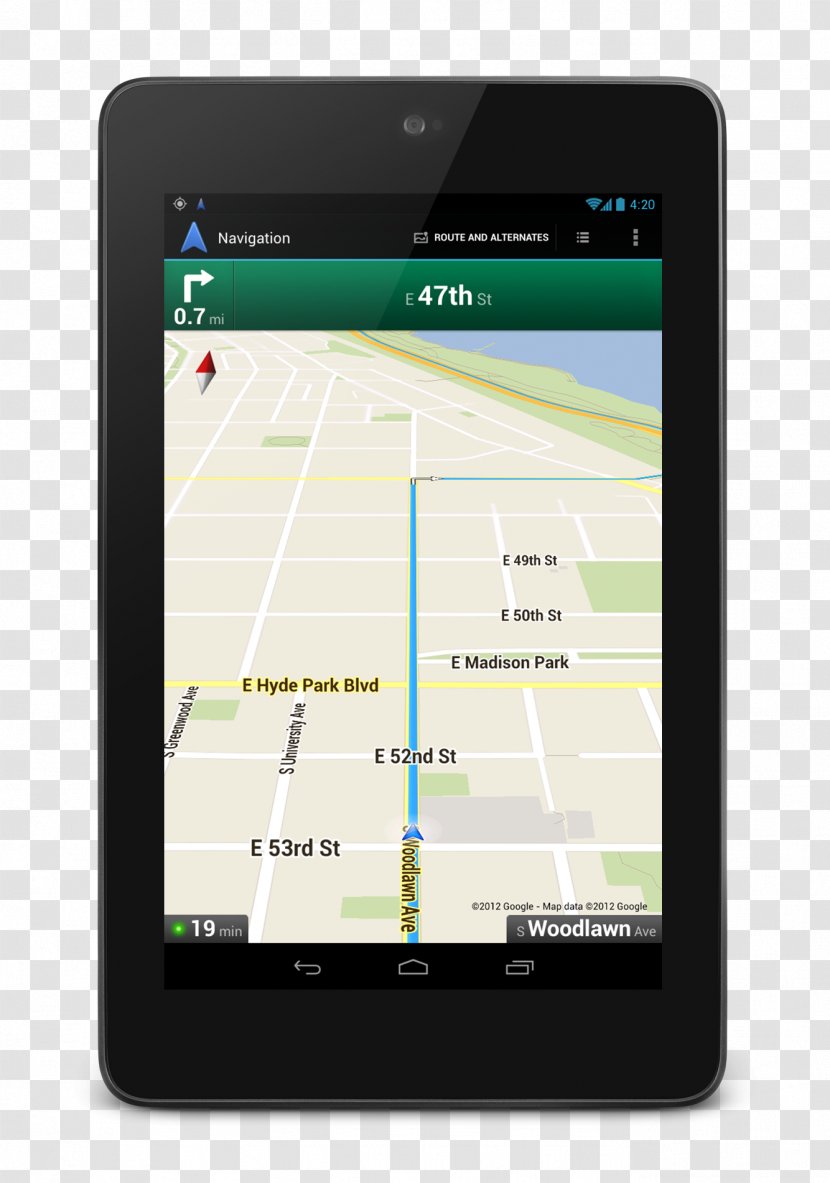 Kindle Fire Android Handheld Devices - Smartphone - Gps Map Transparent PNG