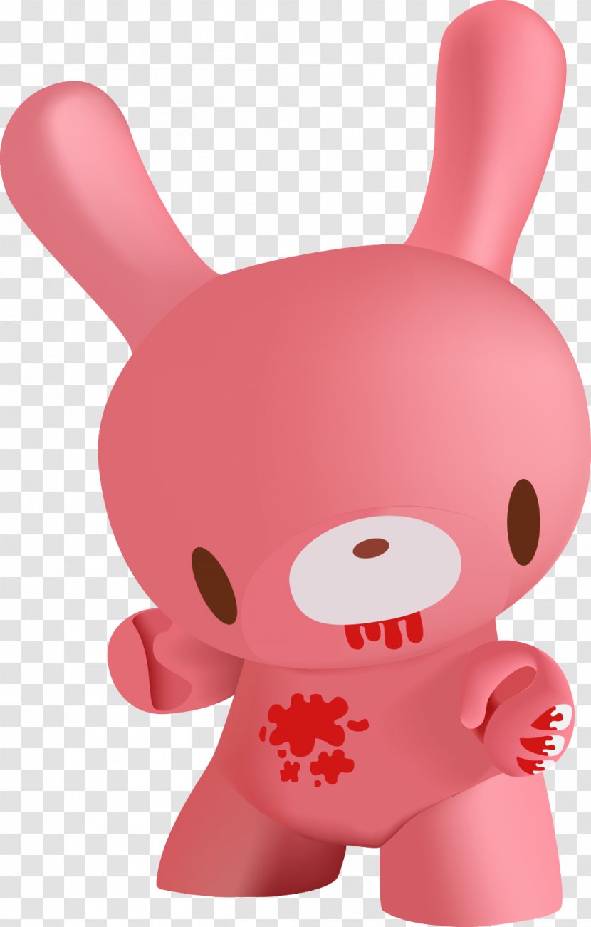 Bear Designer Toy Rabbit Kidrobot - Watercolor - Cartoon Bunny Transparent PNG
