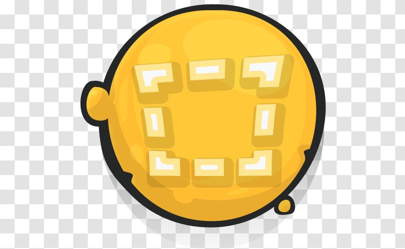 MadField: Minesweeper Clip Art - Yellow - Rectangular Button Transparent PNG
