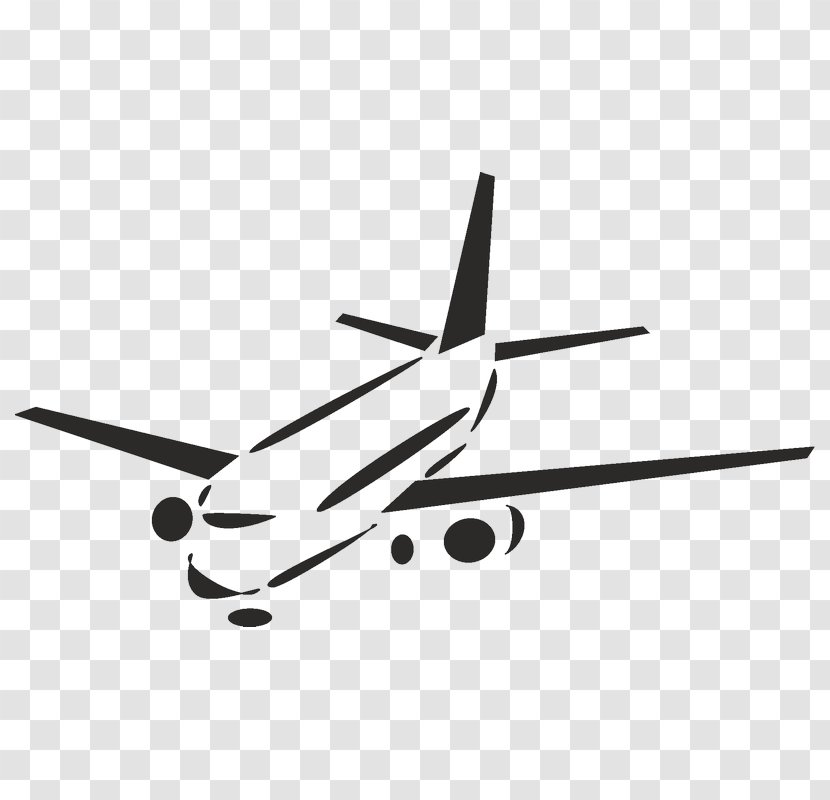 Boeing 767 Airplane Aircraft Iron-on Airbus - Narrow Body Transparent PNG