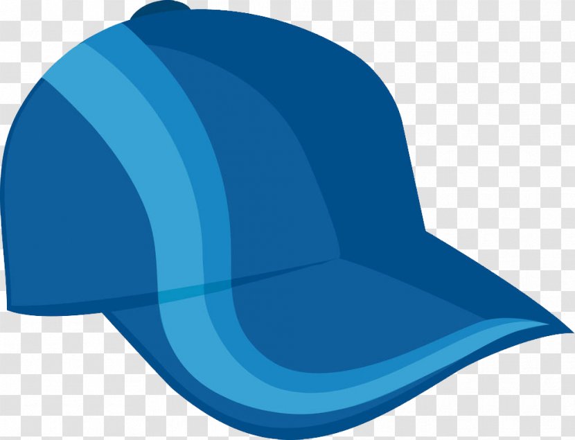 Baseball Cap Royalty-free Clip Art - Hat - Hand-painted Blue Peaked Transparent PNG