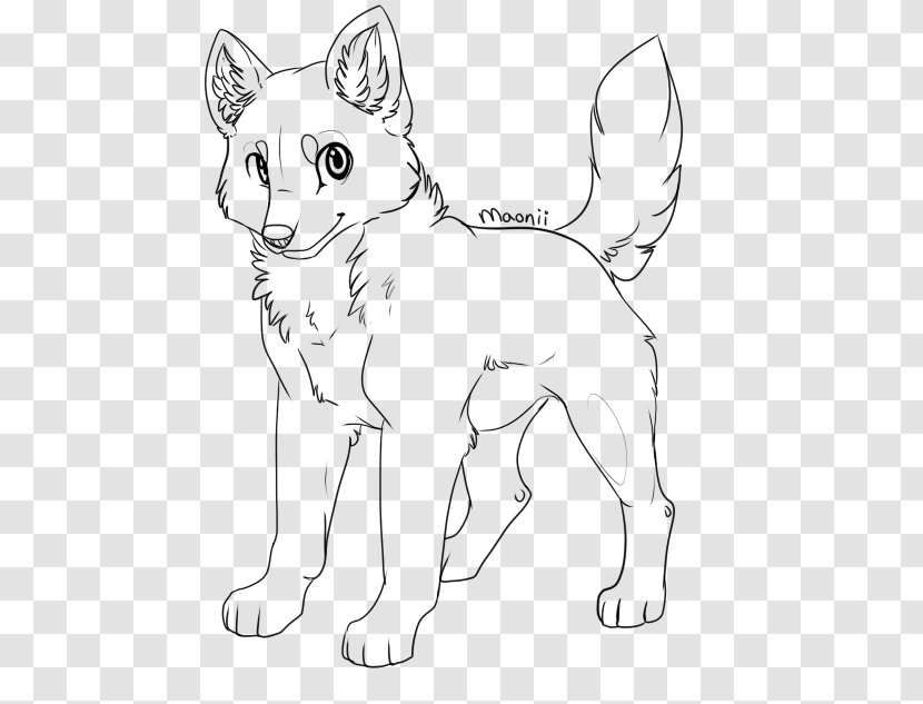 Line Art Dog Drawing Rabbit Puppy - Watercolor - Lovely Transparent PNG