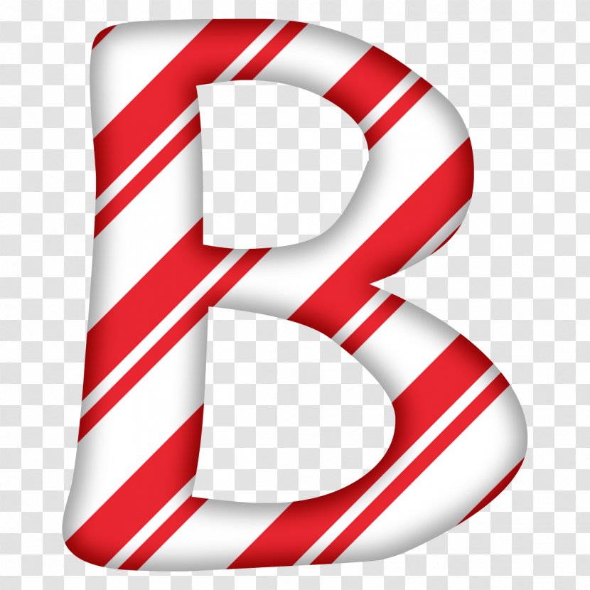 Candy Cane Letter Alphabet Christmas Santa Claus - Red - Letters Transparent PNG