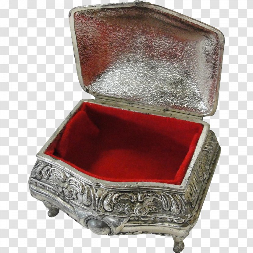 Sterling Silver Box Casket Gold - Antique Transparent PNG