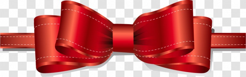 Red Ribbon - Packaging And Labeling - Bow Transparent PNG