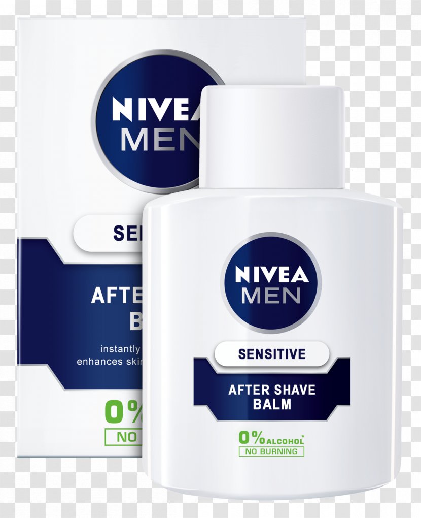 Lotion Nivea For Men Sensitive After Shave Balm Aftershave Balsam - Makeup Transparent PNG