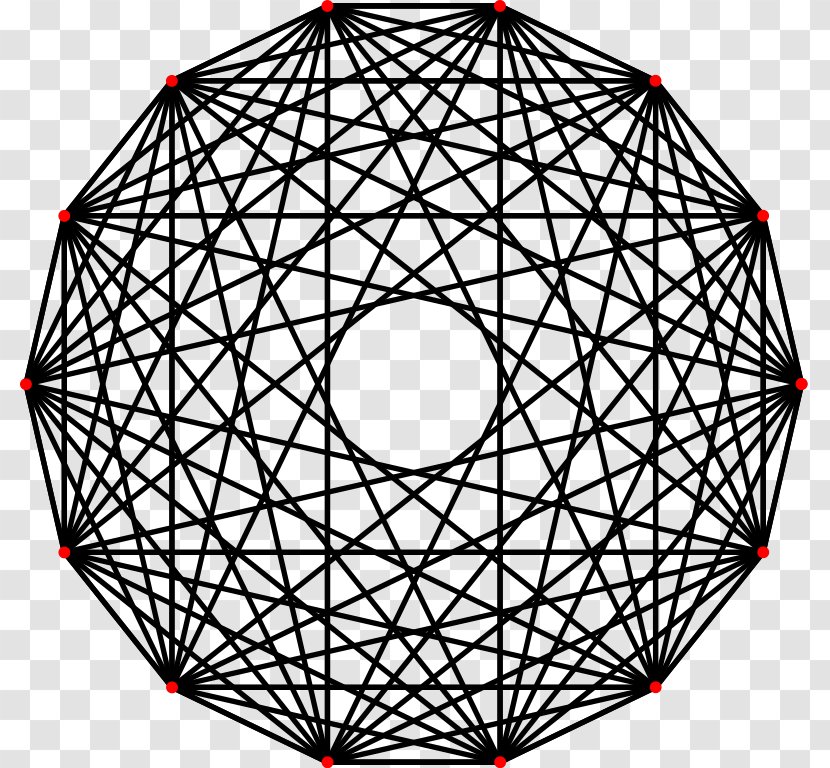 Dodecagon Regular Polygon Geometry Point - Structure - Nodes Transparent PNG