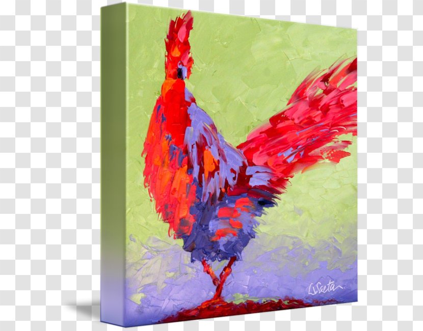 Painting Art Canvas Print Gallery Wrap - Cartoon - Rooster Transparent PNG