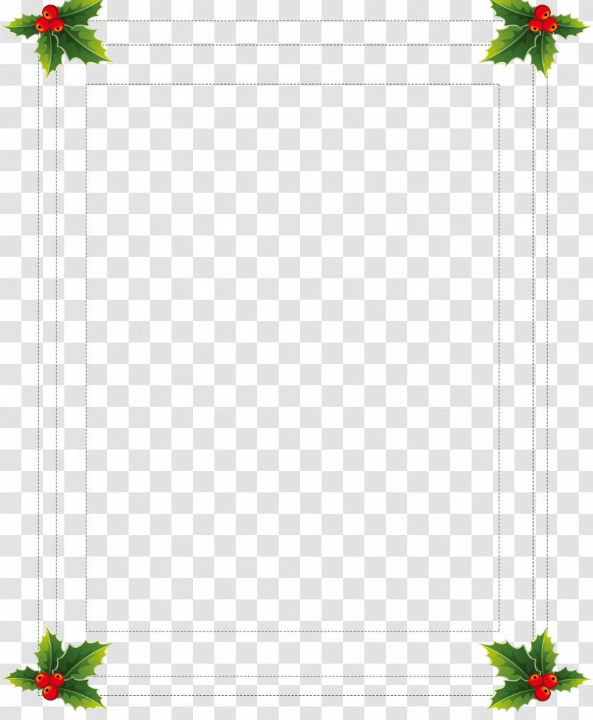 Christmas Poster - Leaf - Border Posters Transparent PNG