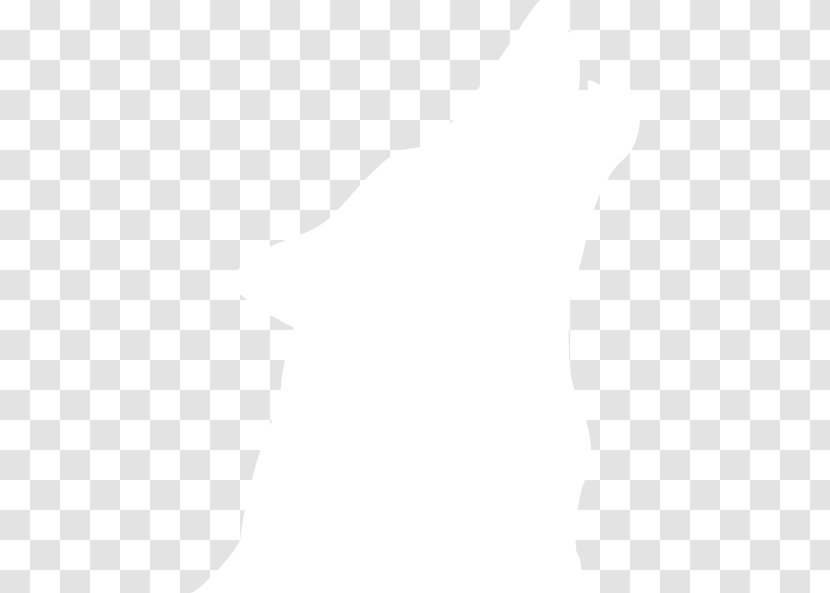 Paper Line Black And White Angle Point - Area - Wolf Outline Transparent PNG