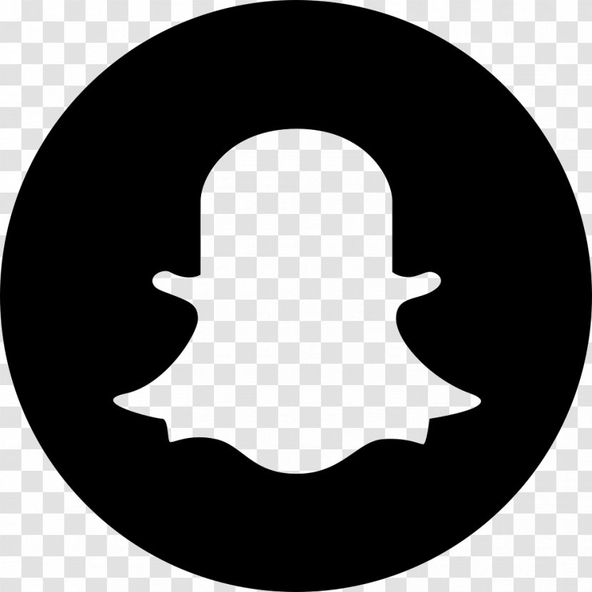 Social Media - Black And White - Snapchat Transparent PNG