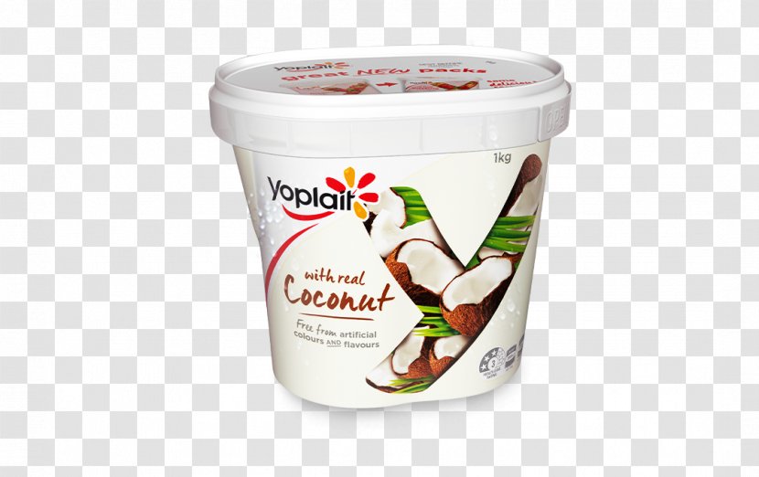 Crème Fraîche Yoghurt Yoplait Frozen Dessert - Ingredient - Coconut Milk Transparent PNG