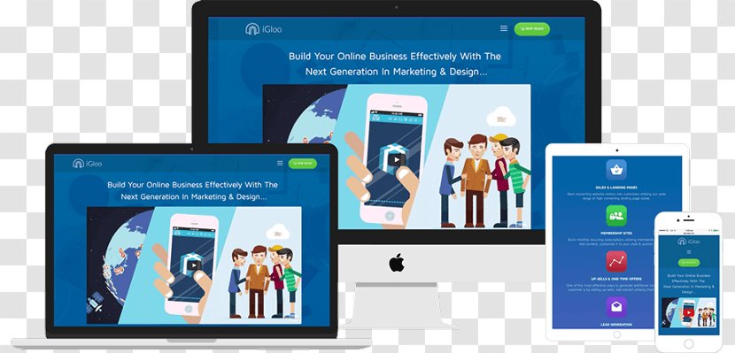 Igloo Online Advertising Web Page Website Builder - Discount Ad Design Transparent PNG