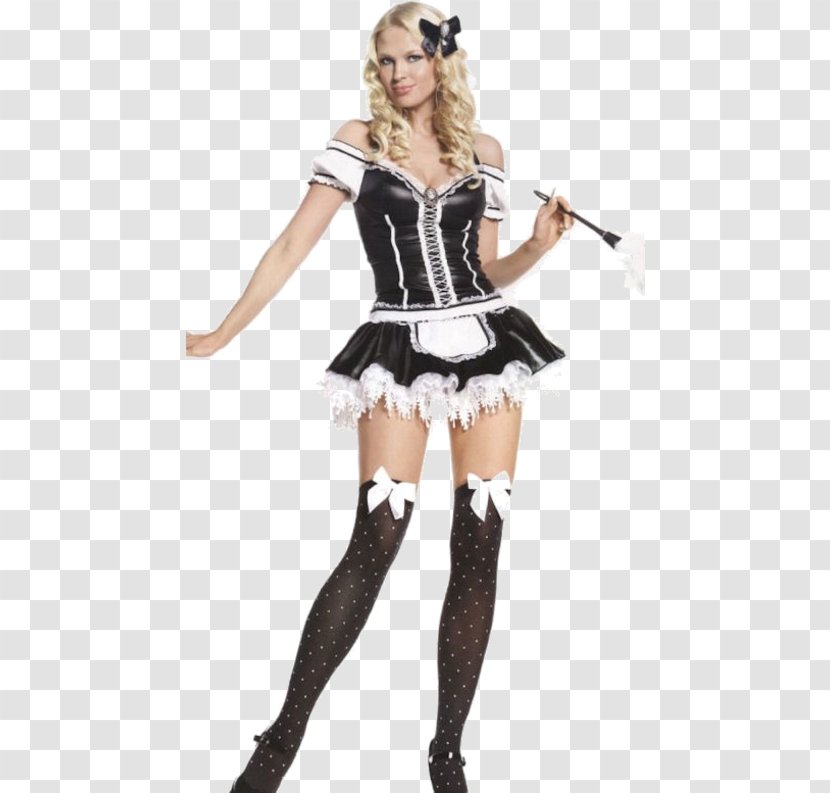 Costume Design French Maid Clothing Halloween - Cartoon - Uniform Transparent PNG