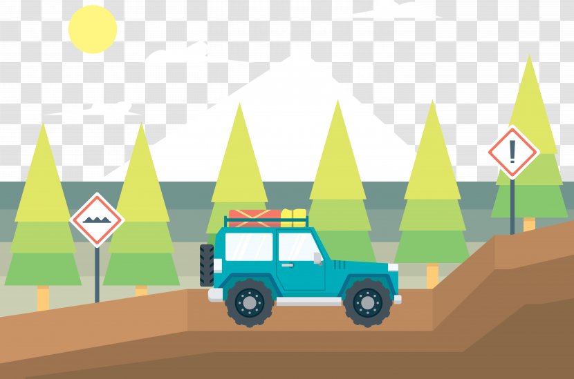 Sport Utility Vehicle Car Off-road Off-roading - Rock Crawling - Watercolor Climbing Transparent PNG