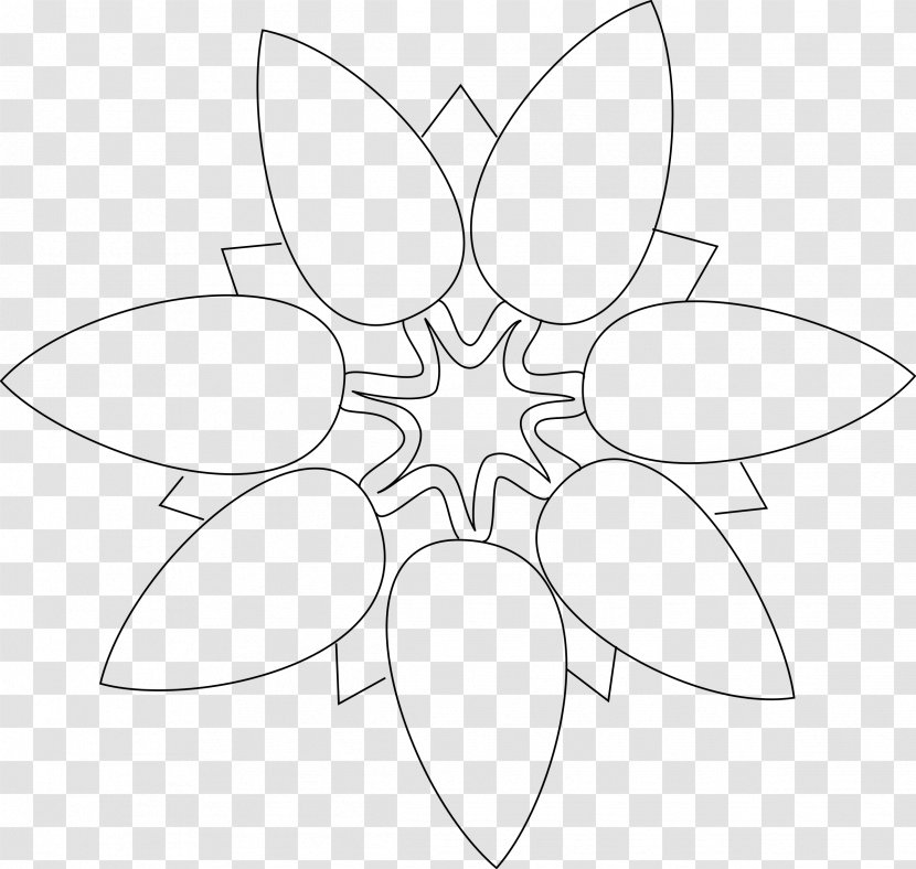 Petal Flower Drawing Sepal Clip Art - Symmetry - Shaped Transparent PNG