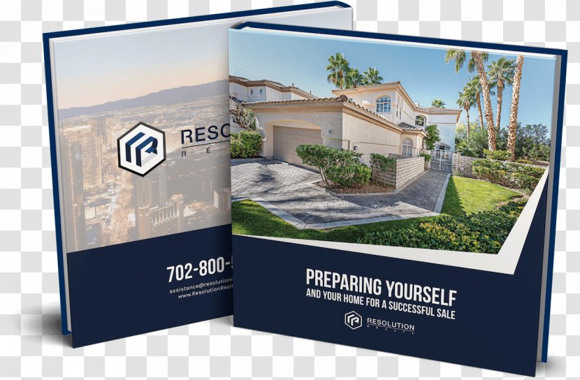 Mockup Book Brochure Real Estate - Advertising - Cover Transparent PNG