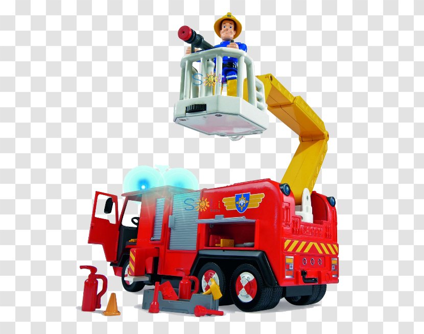 Firefighter Fire Engine Toy Siren Car Transparent PNG