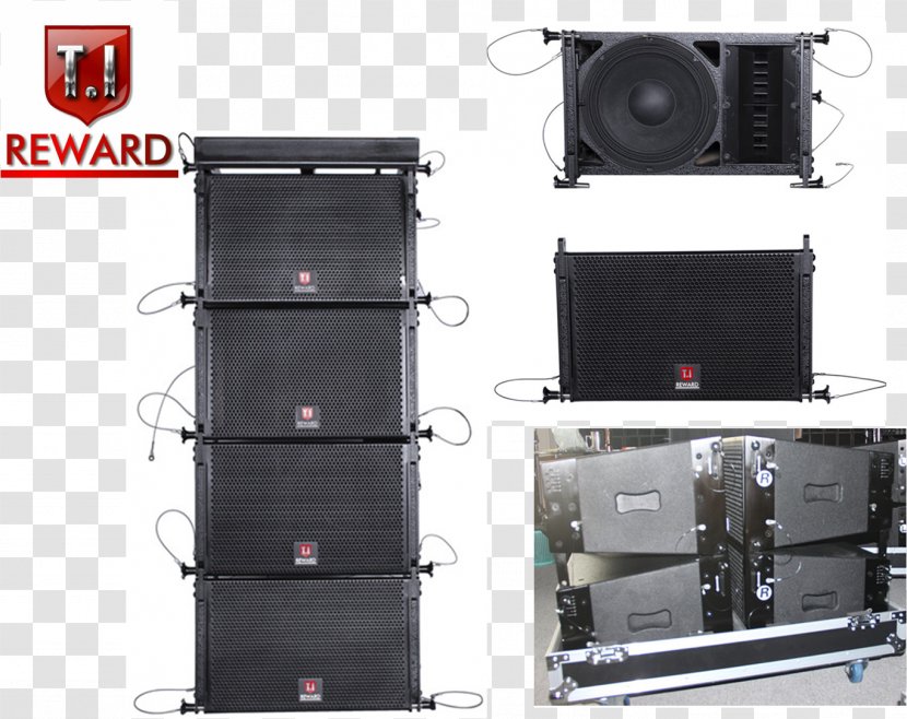 Subwoofer Line Array Sound Reinforcement System Audio Crossover - Amplifier - Electronics Accessory Transparent PNG