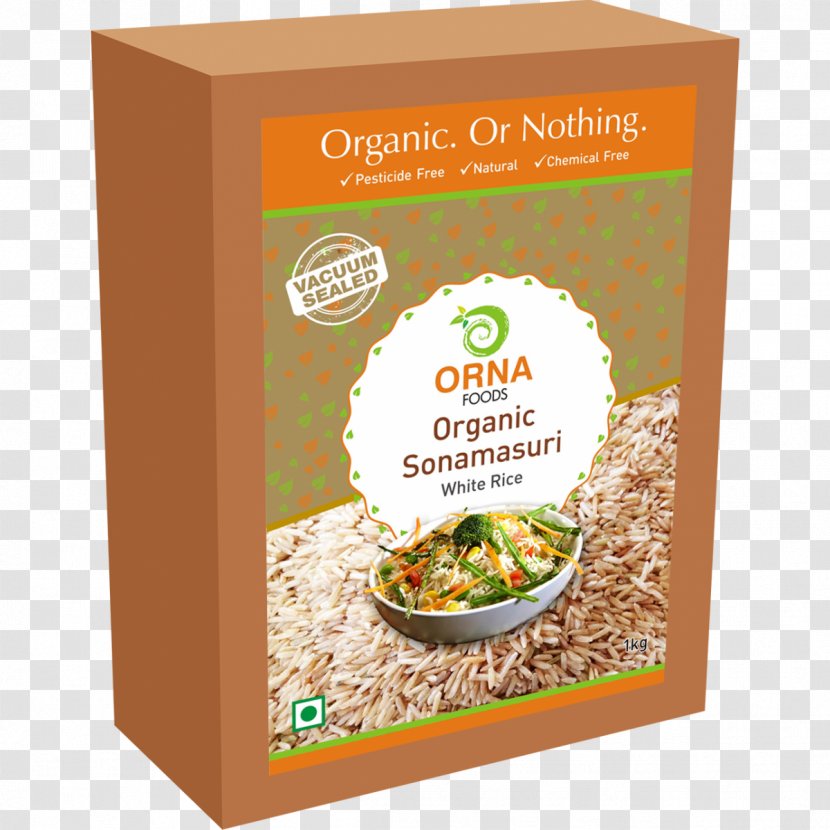 Breakfast Cereal Organic Food Flattened Rice Sona Masuri - Recipe Transparent PNG