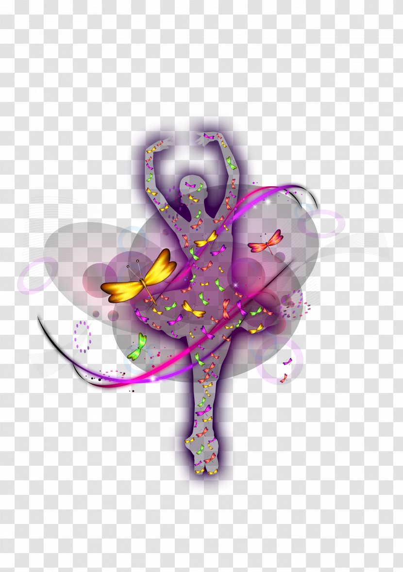 Dancer Ballet - Pink - Elegant Woman Transparent PNG