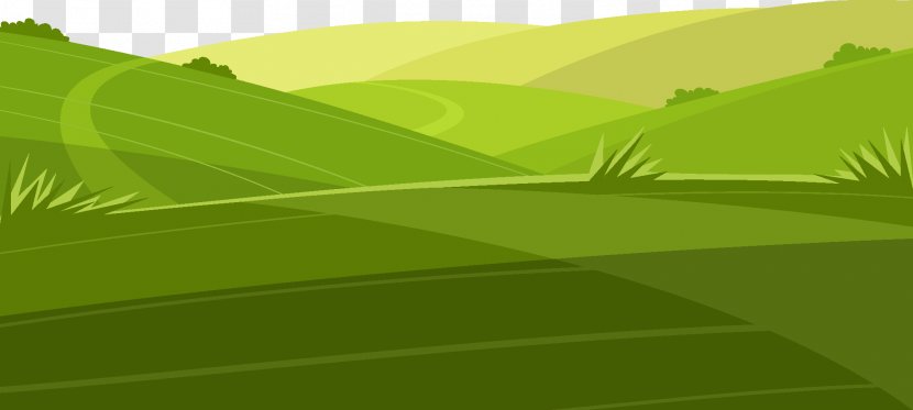 Plain Computer Landscape Desktop Wallpaper Clip Art - Green - Land Cliparts Transparent PNG