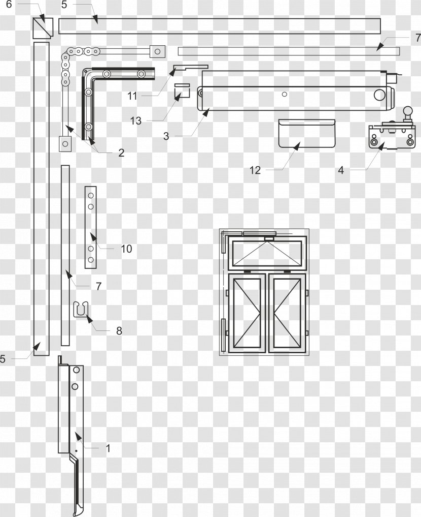 Okucie Window Hinge Rhombus Door Transparent PNG