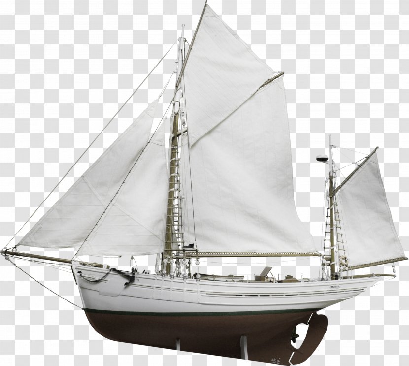 Sail Boat Sloop Ship Yawl - Tall Transparent PNG