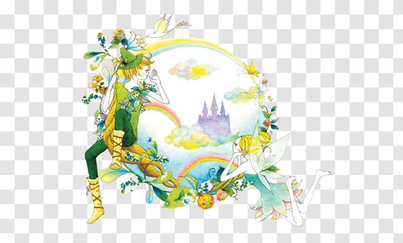 Adobe Illustrator Illustration - Flower - Peter Pan Border Transparent PNG