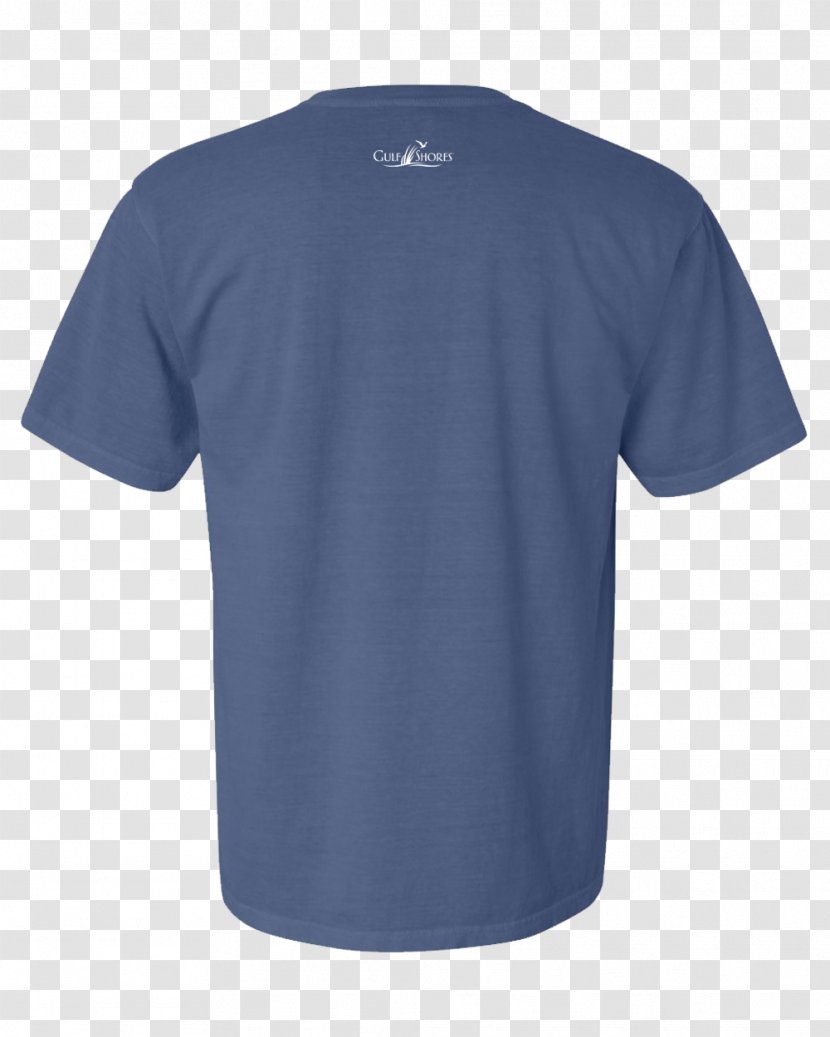 T-shirt Hoodie Polo Shirt Collar Bluza - Electric Blue - Back Transparent PNG