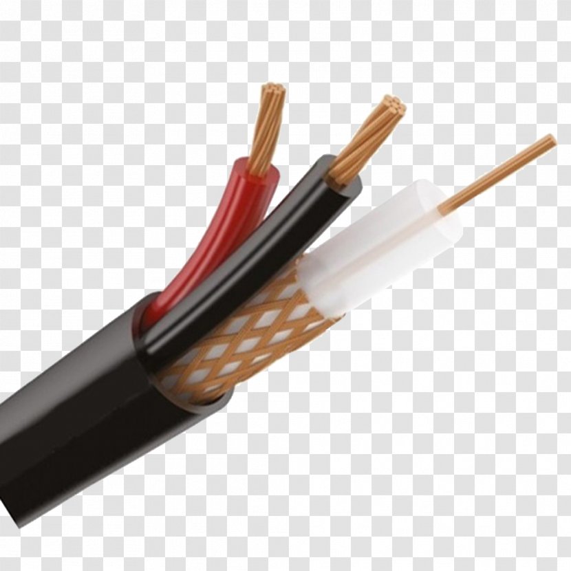 Electrical Cable Closed-circuit Television Conductor Coaxial Signal - Wires Transparent PNG