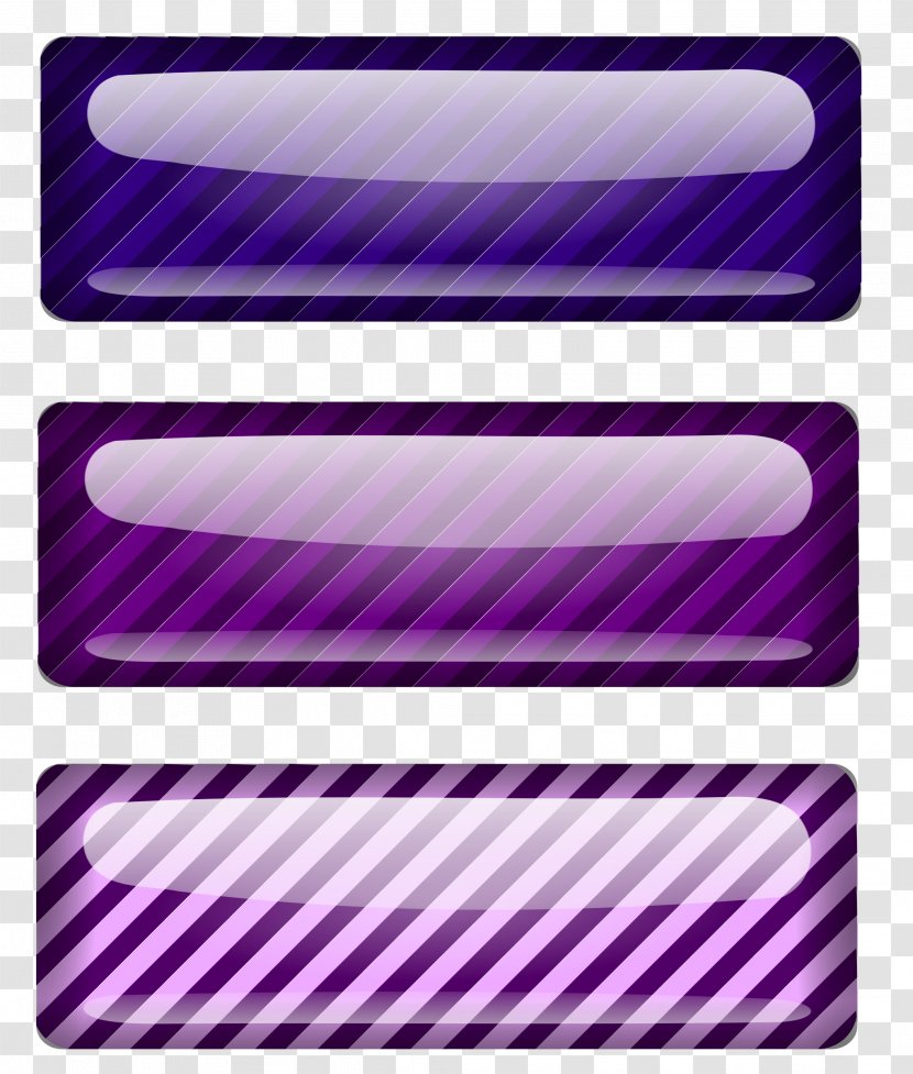 Button Clip Art - Rectangle - Glossy Transparent PNG