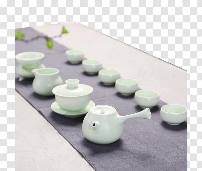 Teaware Yixing Teapot Hu - Gongfu Tea Ceremony - White Cup Tables Transparent PNG