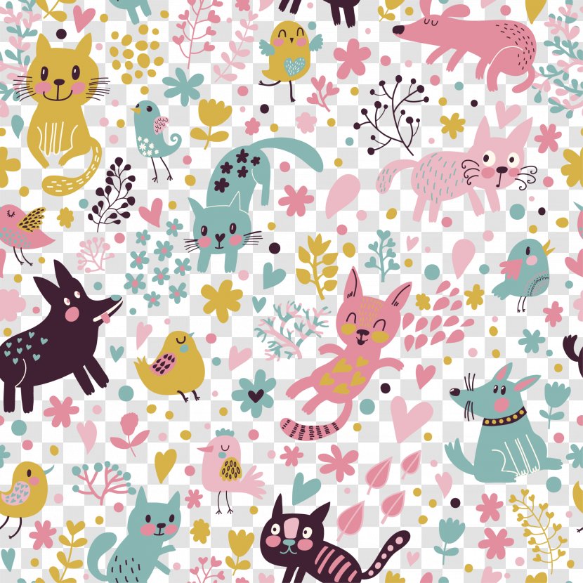 Dog Puppy Kitten Royalty-free - Cuteness - Cat Wallpaper Vector Transparent PNG