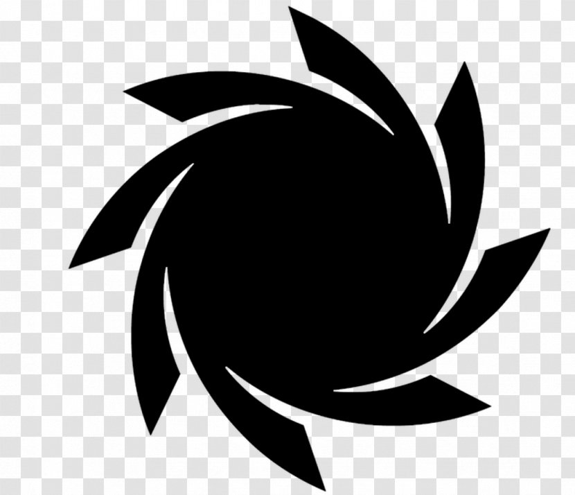Leaf Clip Art Line Silhouette Flower - Symbol - Black M Transparent PNG