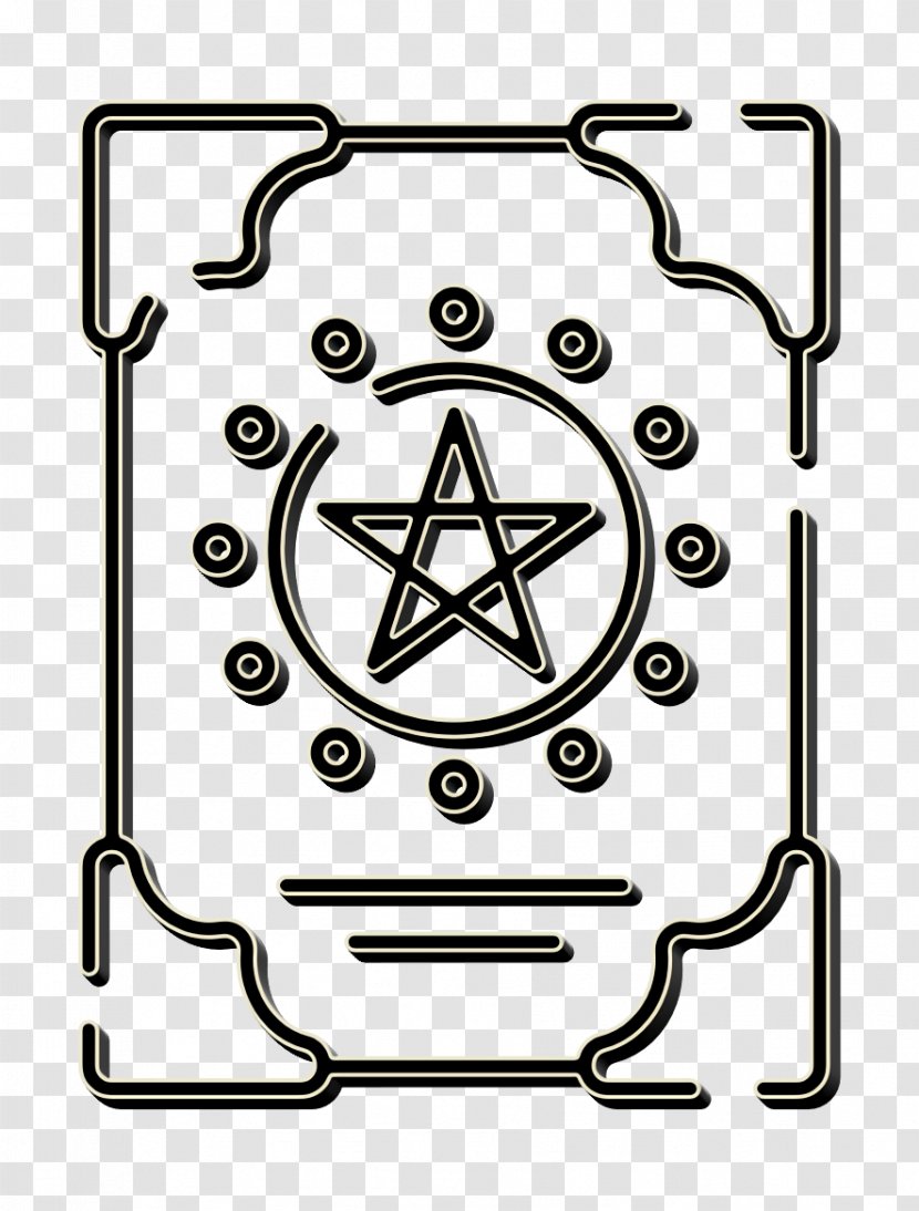 Book Icon Halloween Magic - Line Art Witchcraft Transparent PNG