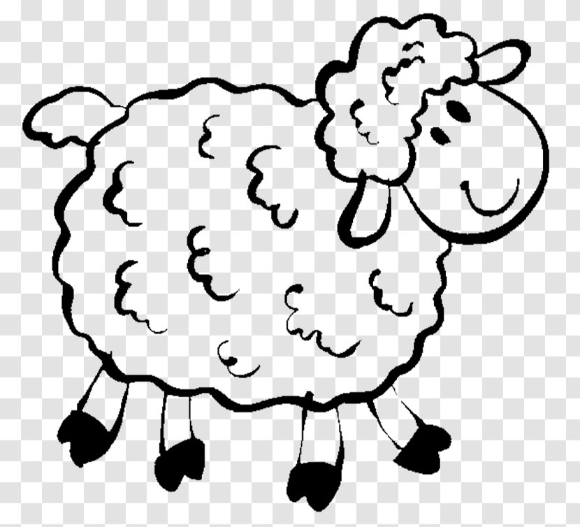 Sheep Paper Drawing Coloring Book Pencil - Flower Transparent PNG