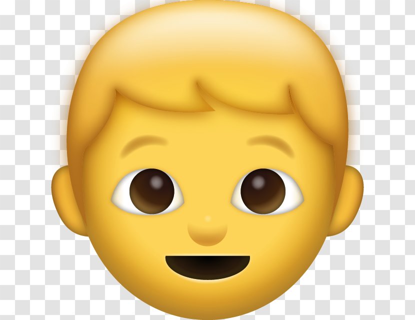 Smiley Emoji Emoticon IPhone - Boy Transparent PNG
