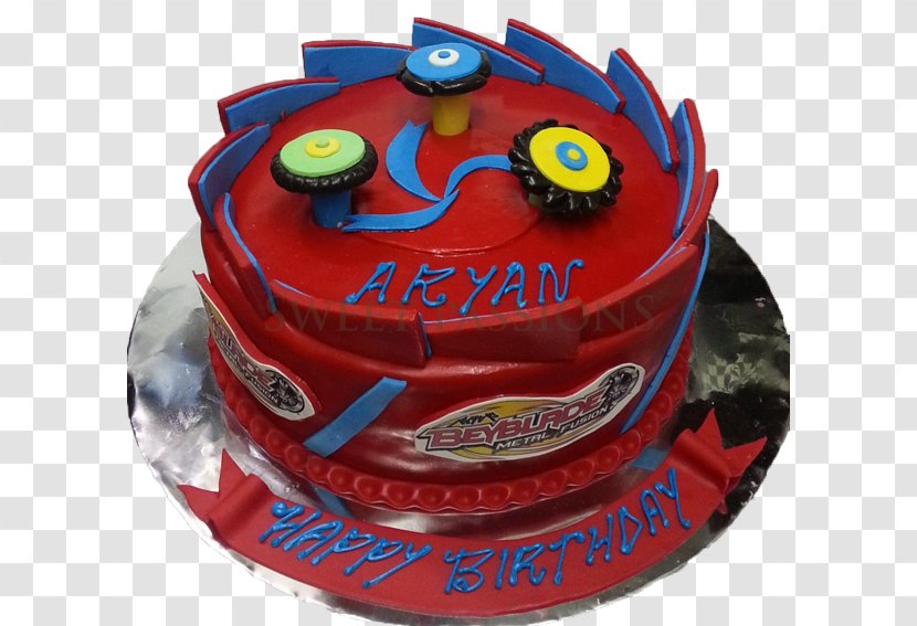 Birthday Cake Decorating Torte - Baked Goods - Beyblade Pattern Transparent PNG