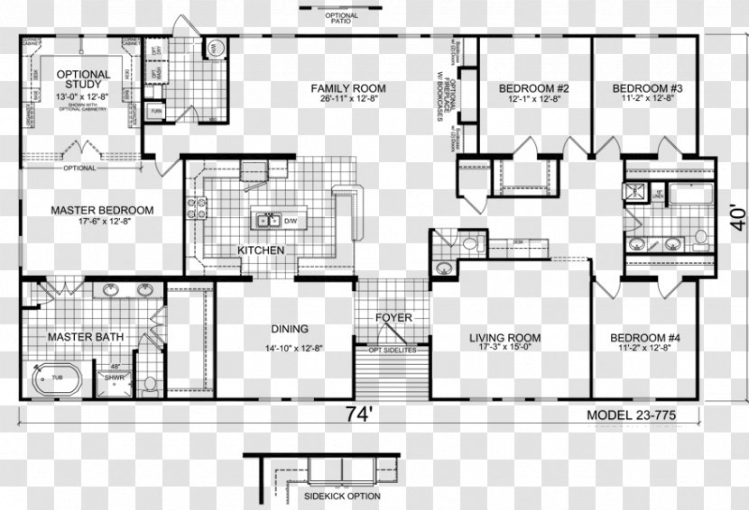 Mobile Home House Manufactured Housing Floor Plan Prefabricated - Cassava Transparent PNG