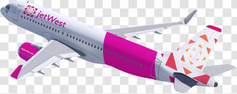 Nigeria Airbus Airline Airplane Flight - Narrow Body Aircraft - Pink Transparent PNG