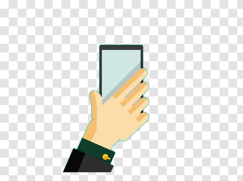 Mobile Phone Telephone - Glove - Hold The Transparent PNG