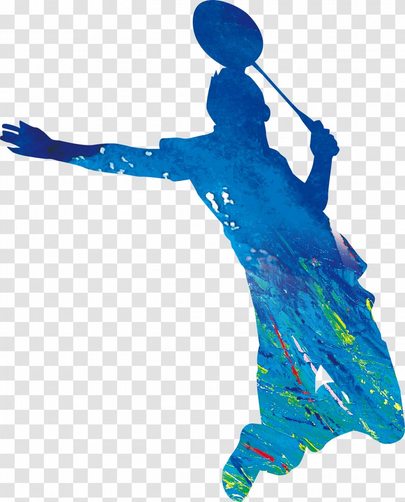 Badminton Sport Olympic Games Athlete Ball - Silhouette Figures Transparent PNG