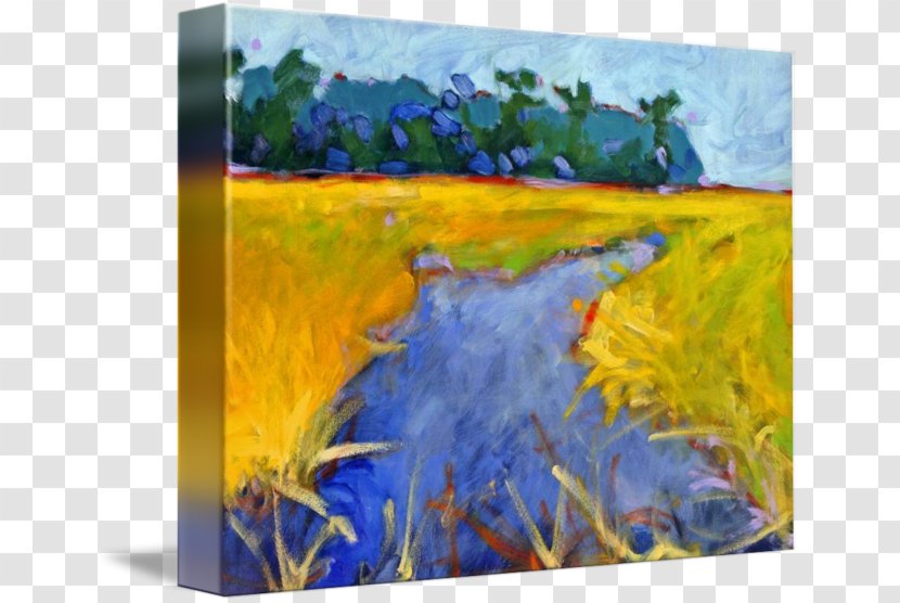 Watercolor Painting Gallery Wrap Modern Art - Meadow Transparent PNG